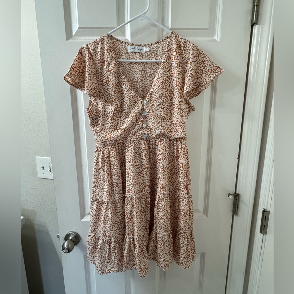 Petal & Pup Nude Blush Print Dress 8